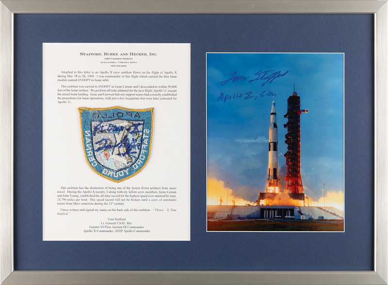 Lot 8164 Apollo 10 Flown 'Grumman' Patch - From the Personal Collection of Tom Stafford