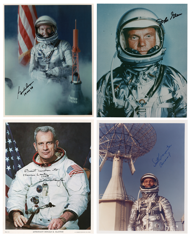 Lot 8055 Mercury Astronauts (6) Signed Items
