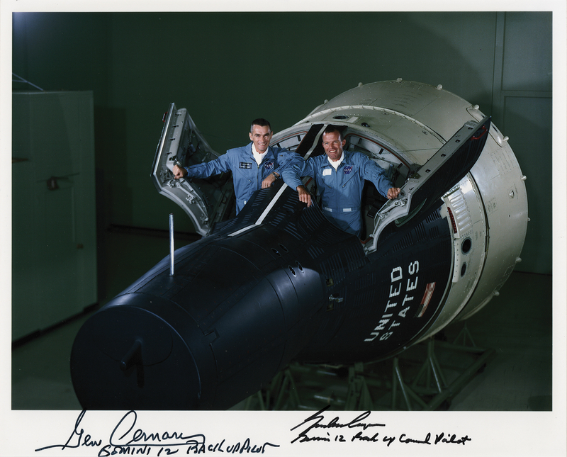 Lot 8096 Gemini 12 Backup Crew-Signed Photograph