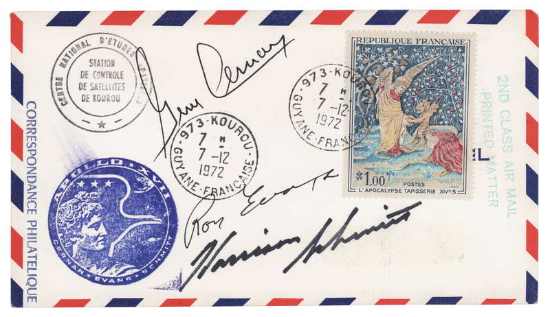 Lot 8400 Apollo 17 Crew-Signed Launch Day Cover