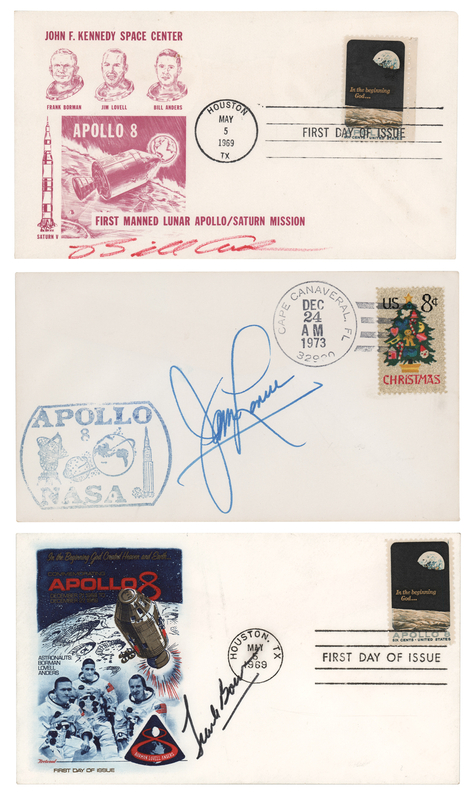 Lot 8146 Apollo 8 (3) Signed Commemorative Covers