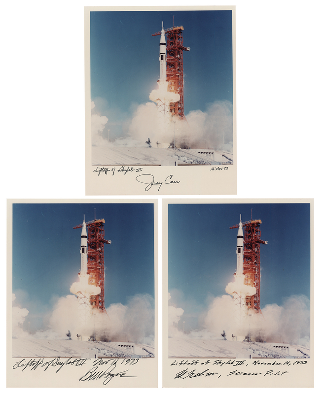 Lot 8525 Skylab 4 (3) Signed Photographs