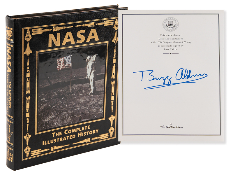 Lot 8218 Buzz Aldrin Signed Book - NASA: The Complete Illustrated History