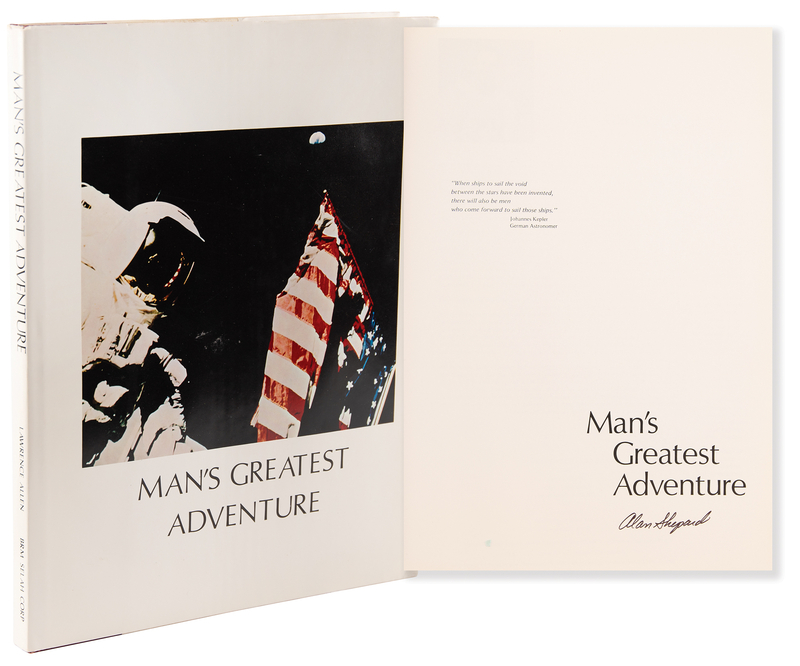 Lot 8340 Alan Shepard Signed Book - Man's Greatest Adventure