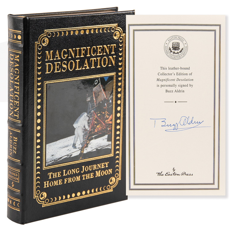 Lot 8219 Buzz Aldrin Signed Book - Magnificent Desolation