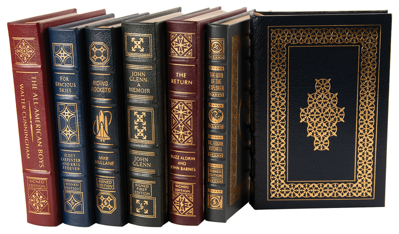 Lot 8437 Astronauts (7) Signed Books with Aldrin, Mitchell, and Carpenter