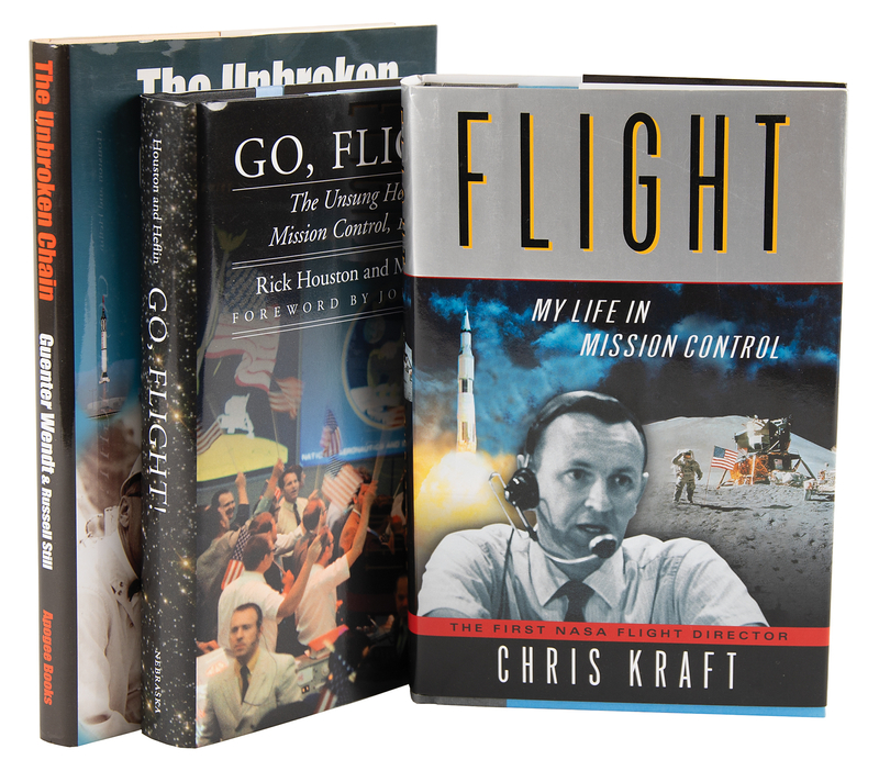 Lot 8514 NASA Mission Control and Support (3) Signed Books