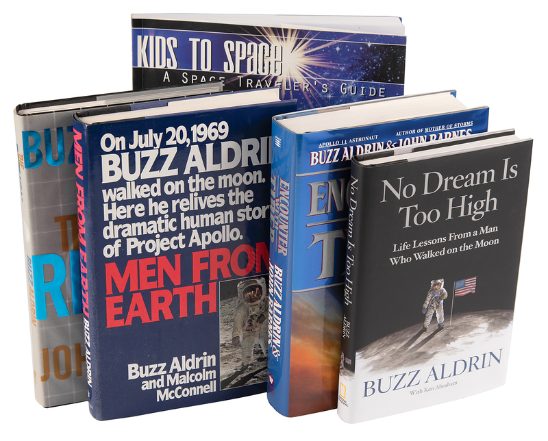 Lot 8207 Buzz Aldrin (5) Signed Books