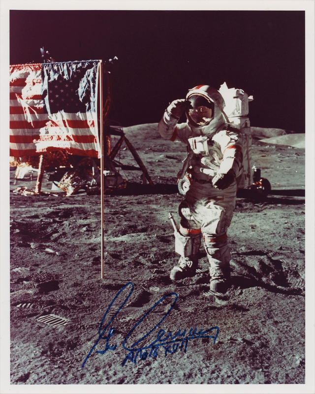 Lot 8416 Gene Cernan Signed Photograph