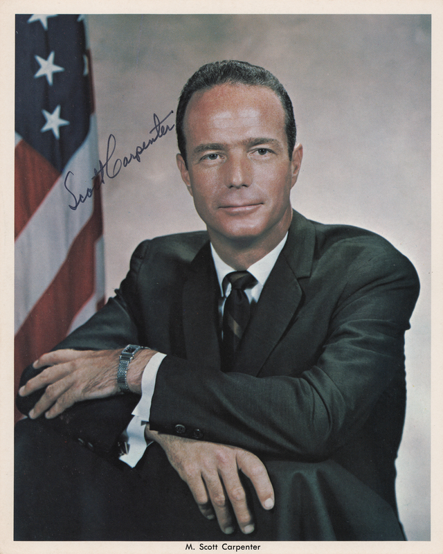Lot 8040 Scott Carpenter Signed Photograph