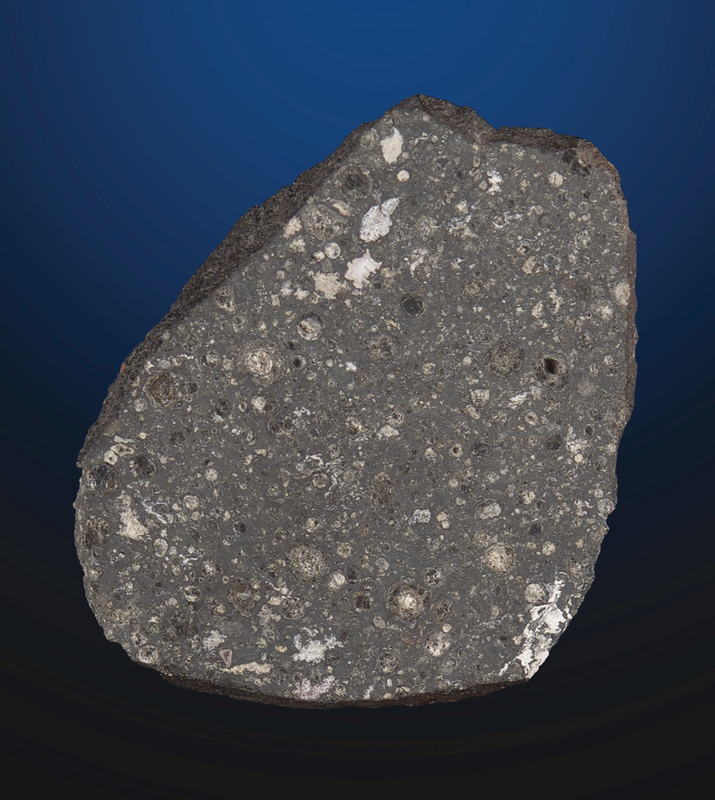 Lot 8668 Allende Carbonaceous Chondrite Meteorite Slice