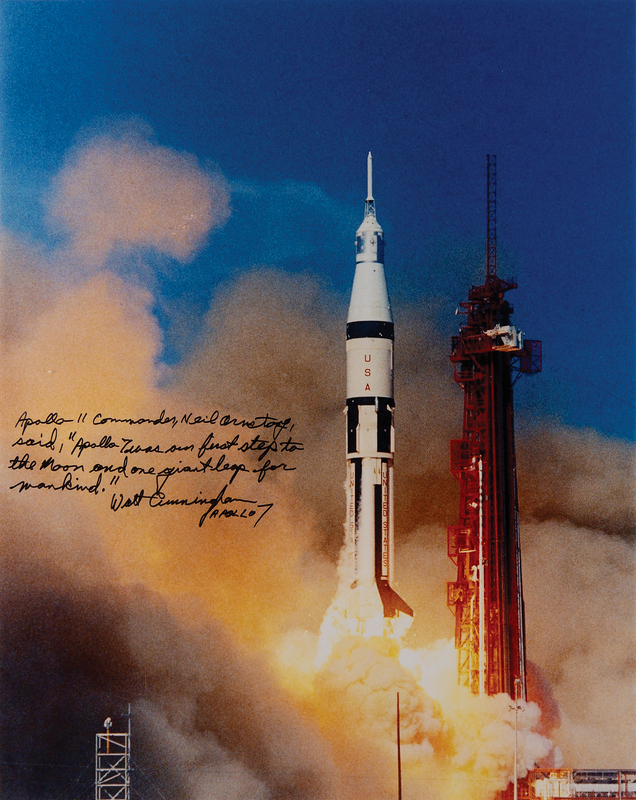 Lot 8136 Walt Cunningham Oversized Signed Photograph: 