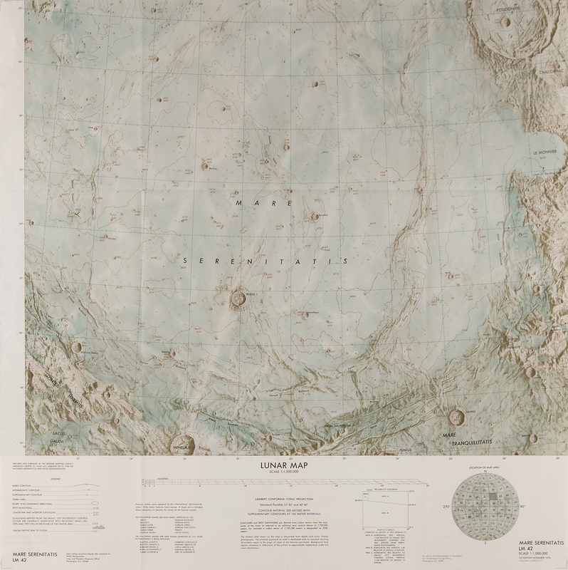 Apollo 17 (3) Charts: Flight Chart, Earth Orbit Chart, and Lunar Map