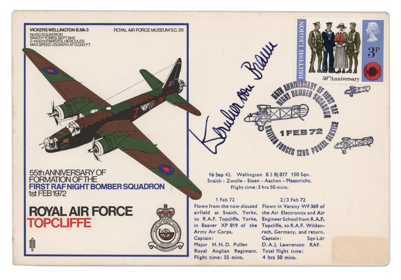 Lot 8517 Wernher von Braun Signed Commemorative Cover