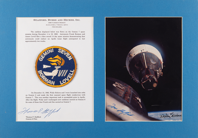 Lot 8076 Gemini 7 Flown Patch - From the Personal Collection of Tom Stafford