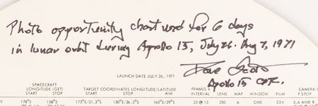 Lot #8342 Apollo 15 Flown CSM Photo Target Wheel - From the Personal Collection of Dave Scott - Image 2