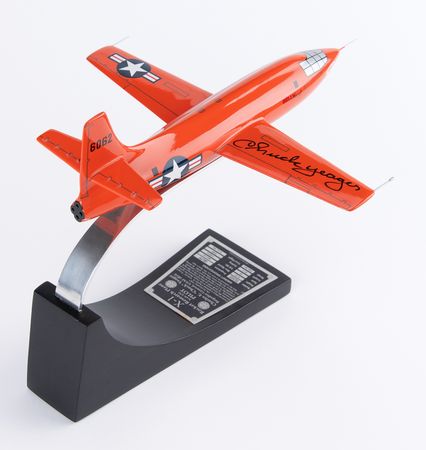Lot #8021 Chuck Yeager Signed Bell X-1 Model