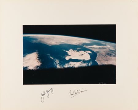 Lot #8091 Gemini 10 Signed Oversized NASA Photograph - Image 1