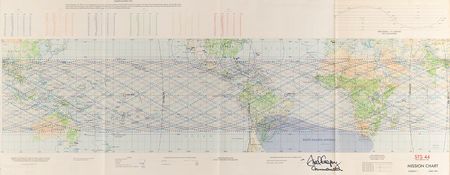 Lot #8540 Fred Gregory Signed STS-44 Mission Chart - Image 1