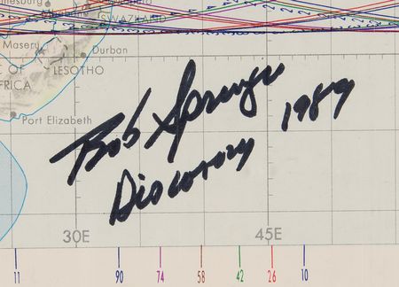 Lot #8555 Space Shuttle Mission and Groundtrack Charts (7) Signed by Astronauts, with Crippen, Lousma, and Springer - Image 6