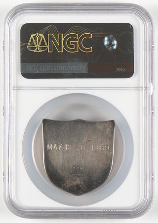 Lot #8168 Apollo 10 Flown Robbins Medallion - NGC MS 62 - From the Personal Collection of Jerry Carr - Image 2