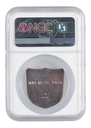Lot #8169 Apollo 10 Flown Robbins Medallion - NGC MS 65 - From the Personal Collection of Rusty Schweickart - Image 5