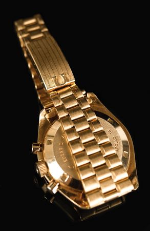 Lot #8317 Omega Speedmaster Professional 18K Gold Apollo Commemorative Watch - From the Personal Collection of Edgar Mitchell - Image 4