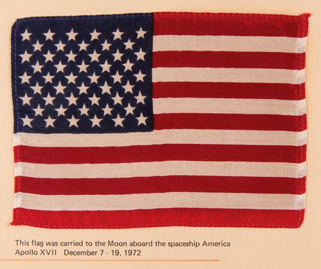 Lot #8391 Apollo 17 Flown American Flag - Image 2