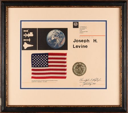 Lot #8391 Apollo 17 Flown American Flag - Image 3