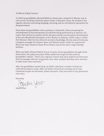 Lot #8024 B. F. Goodrich Modified Mark IV Pressure Suit Boot - Image 7