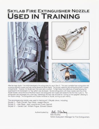 Lot #8528 Skylab Training-Used Fire Extinguisher Nozzle - Image 4