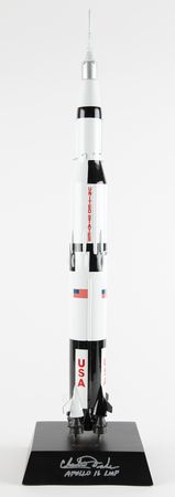 Lot #8376 Charlie Duke Signed Saturn V Rocket
