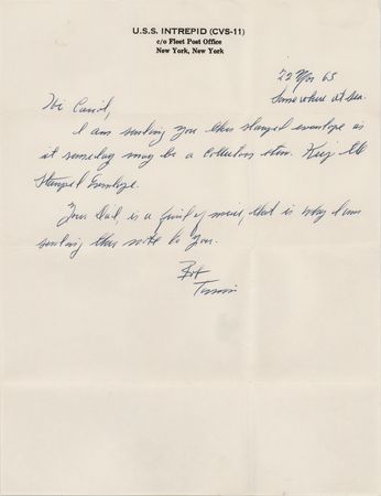 Lot #8097 Gemini 3 (5) Candid Recovery Photographs and Recovery Cover - Image 2