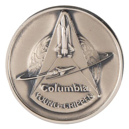 Lot #8559 STS-1 Unflown Robbins Medallion - From the Personal Collection of Edgar Mitchell - Image 1