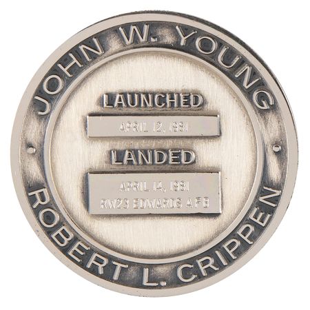 Lot #8559 STS-1 Unflown Robbins Medallion - From the Personal Collection of Edgar Mitchell - Image 2