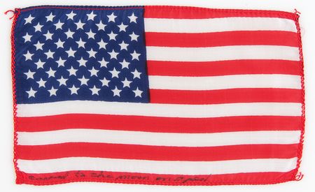 Lot #8305 Apollo 14 Flown American Flag - From the Personal Collection of Edgar Mitchell - Image 1