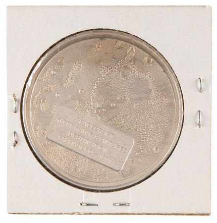 Lot #8307 Apollo 14 Flown Franklin Mint Medallion - From the Personal Collection of Edgar Mitchell - Image 2