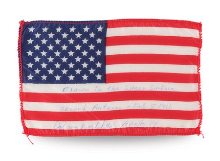 Lot #8315 Apollo 14 Lunar Surface-Flown American Flag - From the Personal Collection of Edgar Mitchell - Image 1
