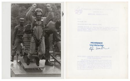 Lot #8335 Edgar Mitchell Signed NASA Photos (5) - From the Personal Collection of Edgar Mitchell - Image 7