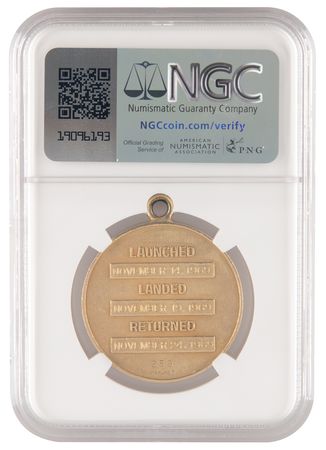 Lot #8246 Apollo 12 Flown Robbins Medallion - From the Personal Collection of Edgar Mitchell - Image 2