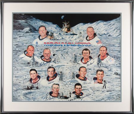 Lot #8430 Moonwalkers (10) Signed Lithograph by Ron Lewis (Ltd. Ed. #187/1000) - Image 1