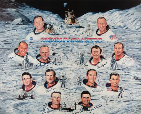 Lot #8430 Moonwalkers (10) Signed Lithograph by Ron Lewis (Ltd. Ed. #187/1000) - Image 2