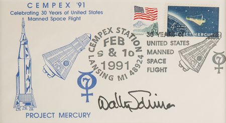 Lot #8053 Mercury Astronaut Autograph Display (18) with Multi-Signed FDCs and Photograph - Image 8