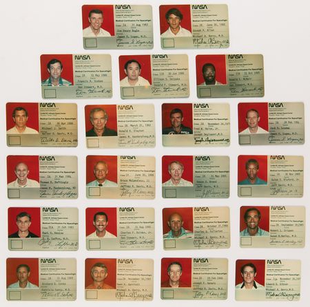 Lot #8502 NASA Archive of (130) Space Shuttle-Era Medical ID Cards - Image 3