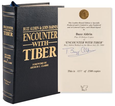 Lot #8214 Buzz Aldrin Signed Book - Encounter with Tiber (Ltd. Ed. #1257/1500) - Image 1