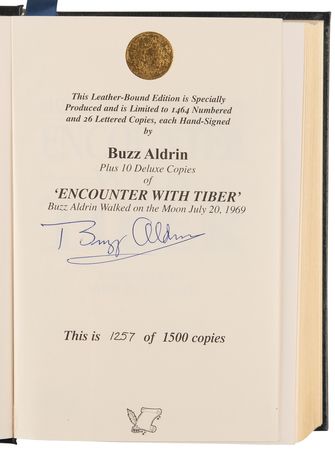 Lot #8214 Buzz Aldrin Signed Book - Encounter with Tiber (Ltd. Ed. #1257/1500) - Image 4