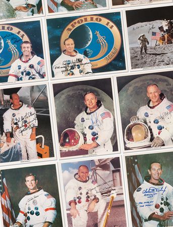 Lot #8429 Moonwalkers (12) Signed Photographs - Sought-After Uninscribed Complete Set - Image 1