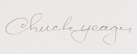 Lot #8022 Chuck Yeager Signed Book - The Quest for Mach One - Image 2