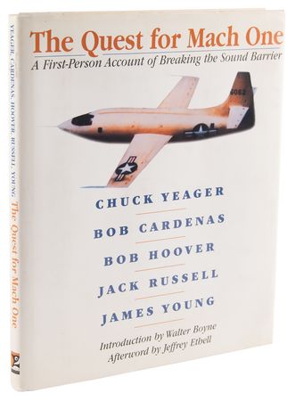 Lot #8022 Chuck Yeager Signed Book - The Quest for Mach One - Image 3