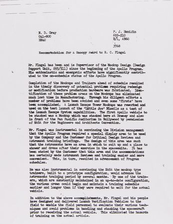 Lot #8154 Apollo 9 Flown Silver Snoopy Pin - Presented to a Capsule Mockup and Trainer Supervisor at North American Rockwell - Image 6